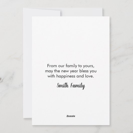 Hello 2026 Funny New Years Holiday Card Feestdagenkaart (Achterkant)