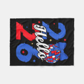 Hello 2026 Happy New Year 2026 New Year's Eve Part Fleece Deken (Voorkant (Horizontaal))