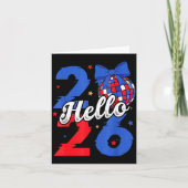 Hello 2026 Happy New Year 2026 New Year's Eve Part Kaart (Voorkant)