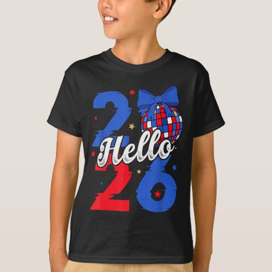 Hello 2026 Happy New Year 2026 New Year's Eve Part T-shirt (Voorkant)