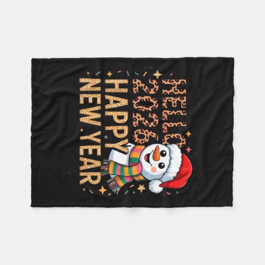 Hello 2026 Happy New Year  Fleece Deken (Voorkant (Horizontaal))