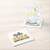 Hello 2026 Happy New Year Kartonnen Onderzetters (Insitu)