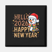 Hello 2026 Happy New Year  Magneet (Voorkant)