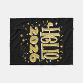 Hello 2026 Happy New Year Pajama Funny Family Matc Fleece Deken (Voorkant (Horizontaal))