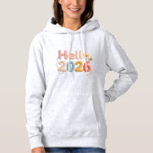 Hello 2026 Hoodie – Faux Yarn Cozy Pullover Gift (Voorkant)