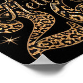 Hello 2026 Leopard Coquette Disco Ball Happy New Y Poster (Hoek)