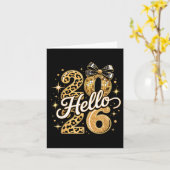 Hello 2026 New Year Party Family Matching Gift  Kaart (Gele Bloem)