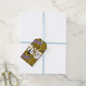 Hello 2026 New Years Trippy Bold Font Cadeaulabel (Met Touw)