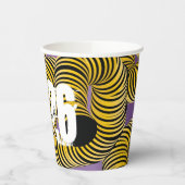 Hello 2026 New Years Trippy Bold Font Papieren Bekers (Links)