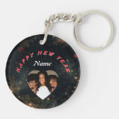 Hello 2026 Santa Claus Christmas Custom New Year  Sleutelhanger (Achterkant)