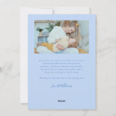 Hello 2026 Typography Icy Blue Photo Feestdagenkaart (Achterkant)