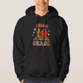 Hello 2nd Grade Second School Back to School Teach Hoodie (Voorkant)