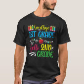 Hello 2nd Grade Teacher Student Back To School Gra T-shirt (Voorkant)