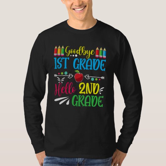 Hello 2nd Grade Teacher Student Back To School Gra T-shirt (Voorkant)