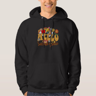 Hello 2nd Second Grade Back To School First Day Te Hoodie