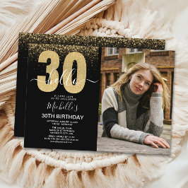 Hello 30 years - Modern Birthday with photo Kaart