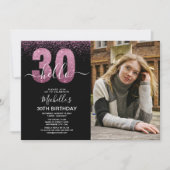 Hello 30 years - Modern Birthday with photo Kaart (Voorkant)