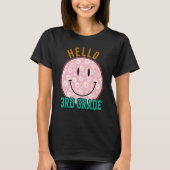 Hello 3rd Grade Rainbow Teachers Kids Back to Scho T-shirt (Voorkant)