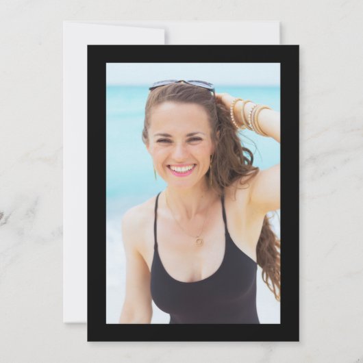 Hello 40! modern 40th birthday with gold glitter kaart (Achterkant)