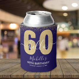 Hello 60! - Elegant 60th Birthday Woman Blikjeskoeler
