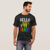 Hello 7th Grade Square Root Of 49 Math Back To Sch T-shirt (Voorkant volledig)
