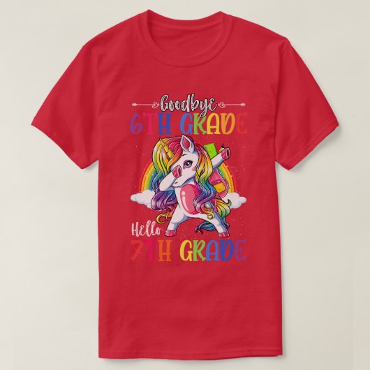 Hello 7th Grade Teacher Student Back To School Uni T-shirt (Design voorkant)