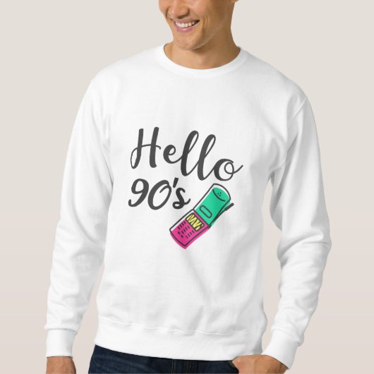 Hello 90s Cellphone Trui (Voorkant)