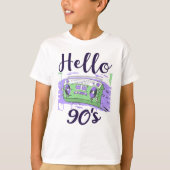 Hello 90s radio cassette recorder t-shirt (Voorkant)