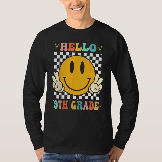 Hello 9th Grade Goodbye 8th Grade Graduation Groov T-shirt (Voorkant)