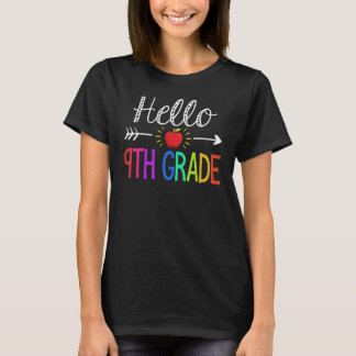 Hello 9th Grade Team Ninth Teacher Student Back To T-shirt
