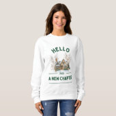 Hello A New Chapter 2026 | Cozy Green T-Shirt (Voorkant volledig)