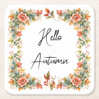Hello Autumn – Aquarell Untersetzer Kartonnen Onderzetters