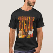 Hello Autumn Goat Maple Leaf Fall Pumpkin S T-shirt (Voorkant)