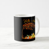 Hello Autumn Hello Fall Pumpkin Fall Lover Thanksg Koffiemok (Voorkant rechts)