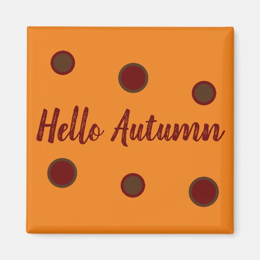 Hello Autumn Magneet (Voorkant)