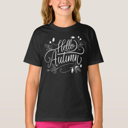 Hello Autumn T-shirt (Voorkant)