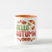 Hello Autumn Two-Tone Mug | Cozy Fall Gift Mok (Midden)