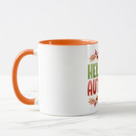 Hello Autumn Two-Tone Mug | Cozy Fall Gift Mok