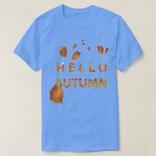 Hello AutumnFall leaves season  T-shirt (Design voorkant)