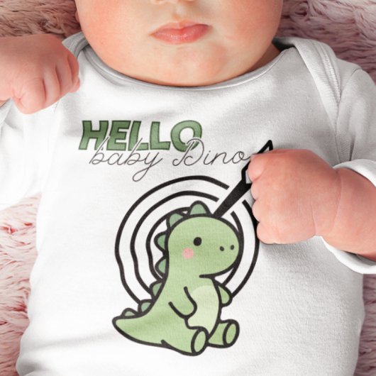 Hello Baby Dino Romper