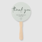 Hello Baby Minimalist Baby Shower Handwaaier (Achterkant)