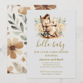 Hello Baby Neutral Mama And Baby  Kaart (Voorkant / Achterkant)