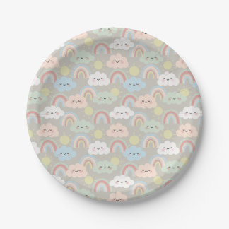 ‘Hello baby’ paper plates for showers and parties Papieren Bordje