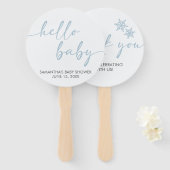 Hello Baby Shower Handwaaier (Voorkant en achterkant)