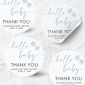 Hello Baby Shower Ronde Sticker