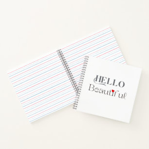 HELLO Beautiful, Opbeurend Cadeau voor Haar Notitieboek