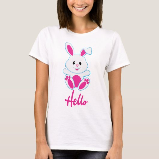 Hello Bunny T-shirt (Voorkant)