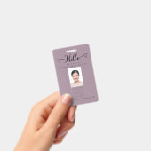 Hello Business Photo ID Identification Plastic Badge (Handheld)