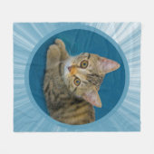 Hello cutie - cute kitten fleece deken (Voorkant (Horizontaal))