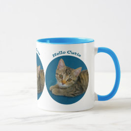 Hello cutie - cute kitten mok